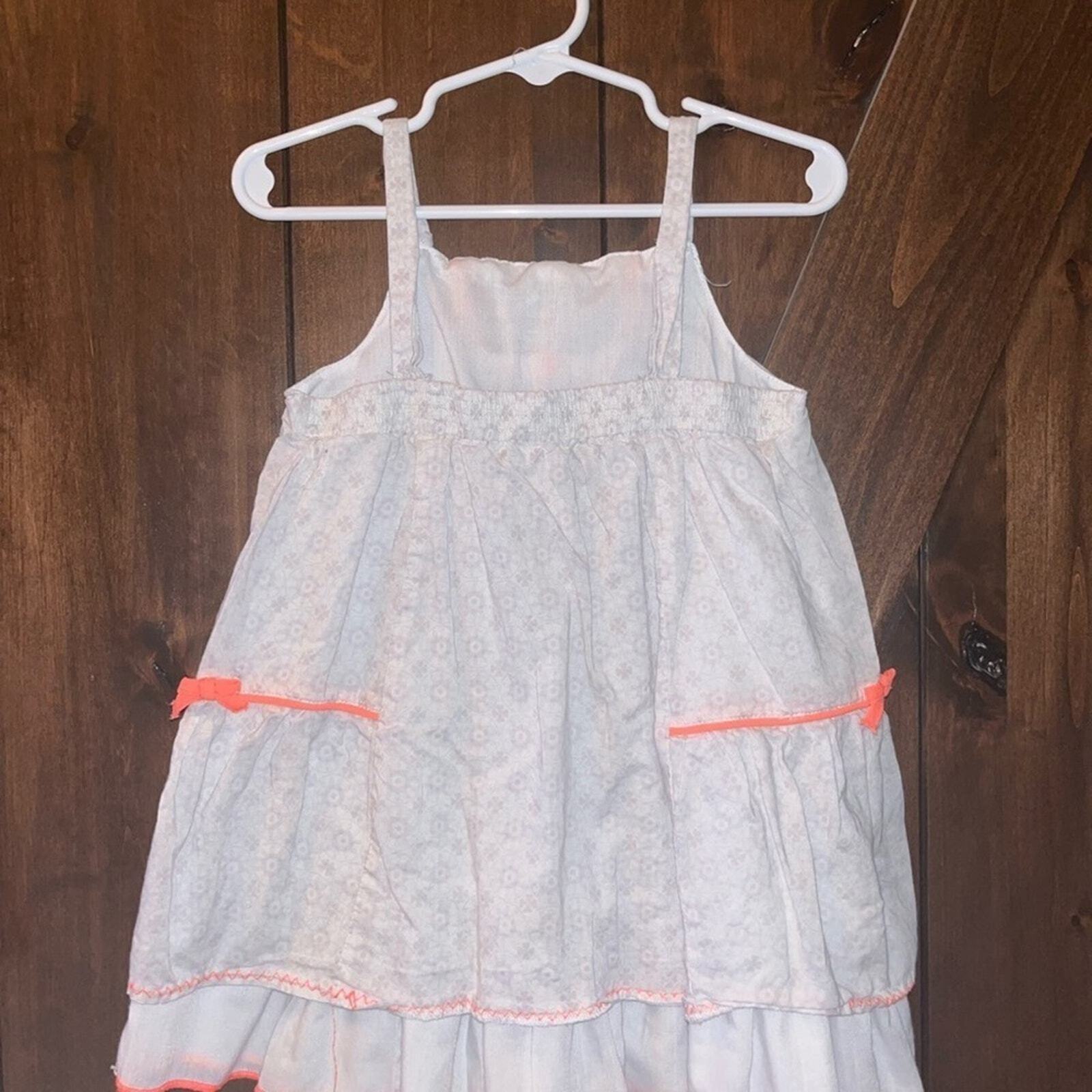Maggie & Zoe Toddler Girl 18 Months White Sleeveless Summer Dress 