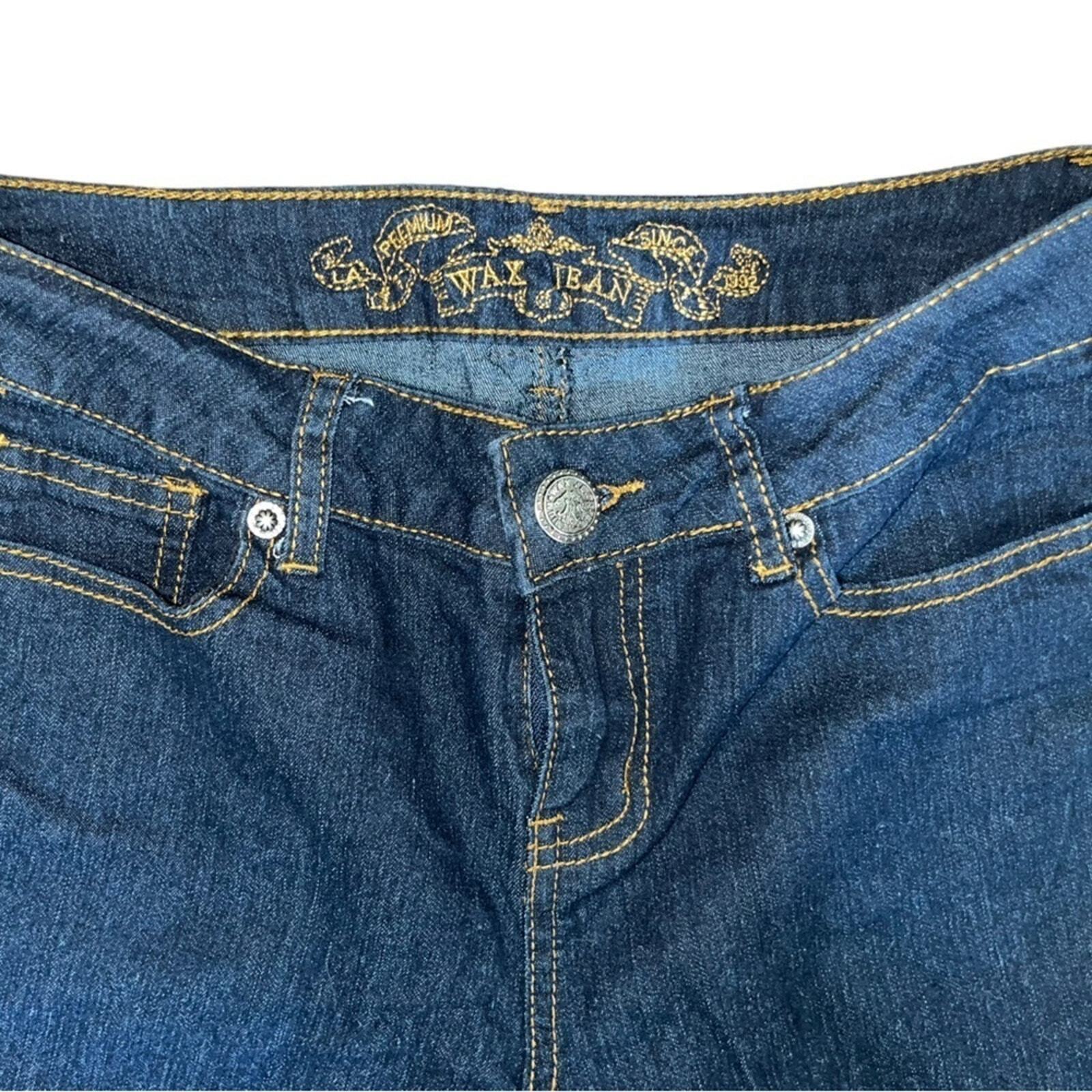 Wax Jeans Juniors Size 7 Bootcut Dark Denim Jeans
