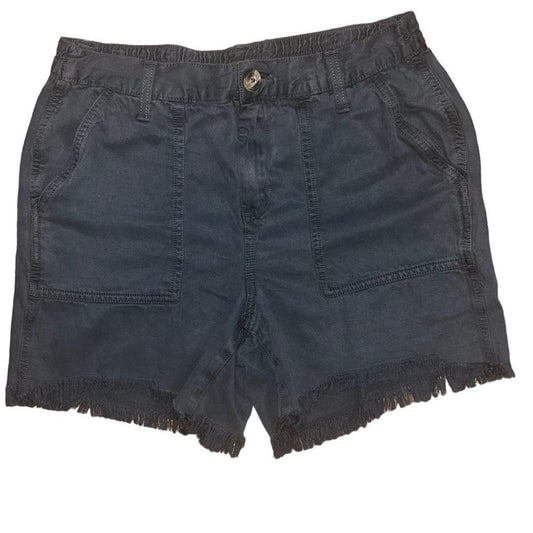 Aerie Womens Black Elastic Band Cut Off Shorts Size Small