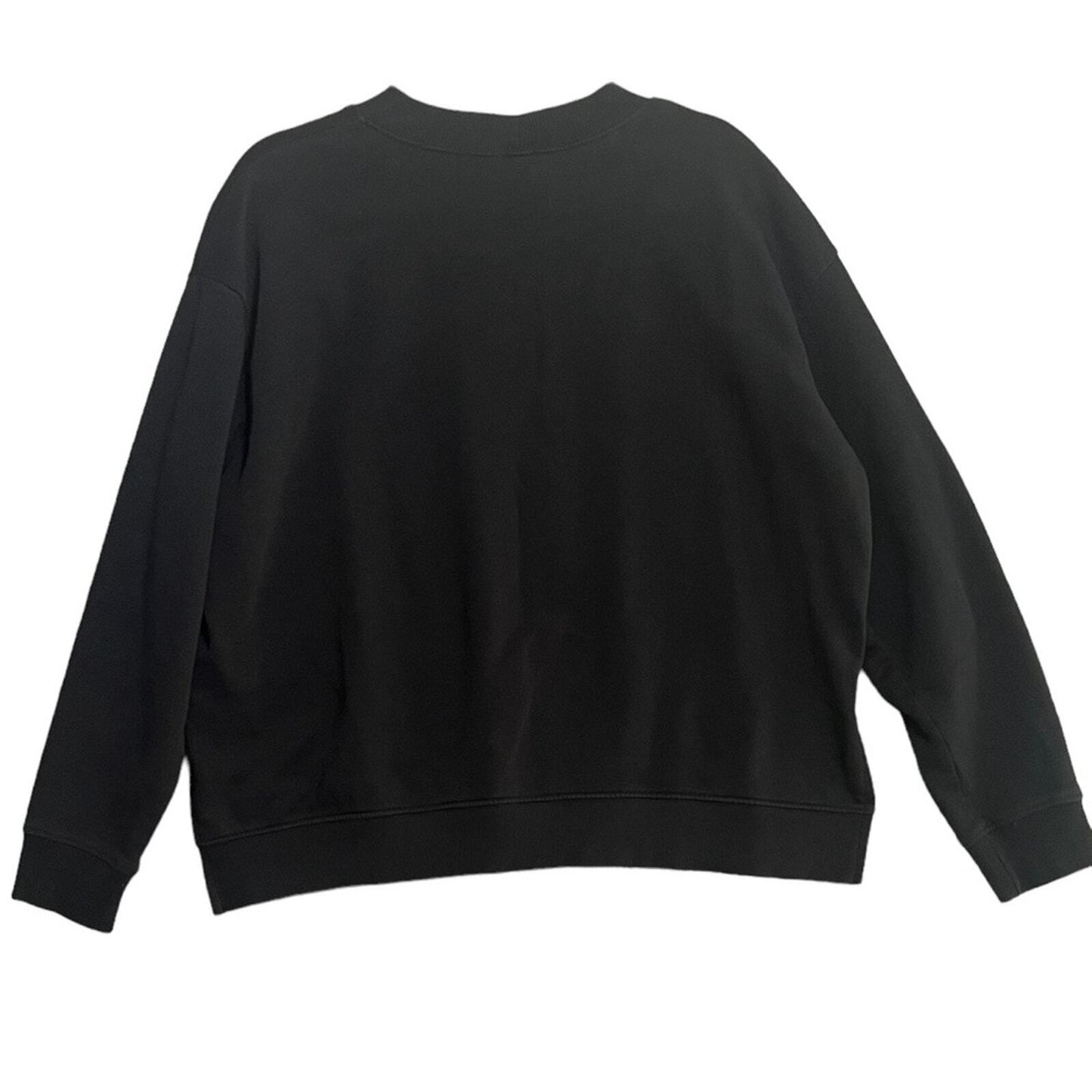Laugh More Womens Size XL Black Cropped Sweatshirt