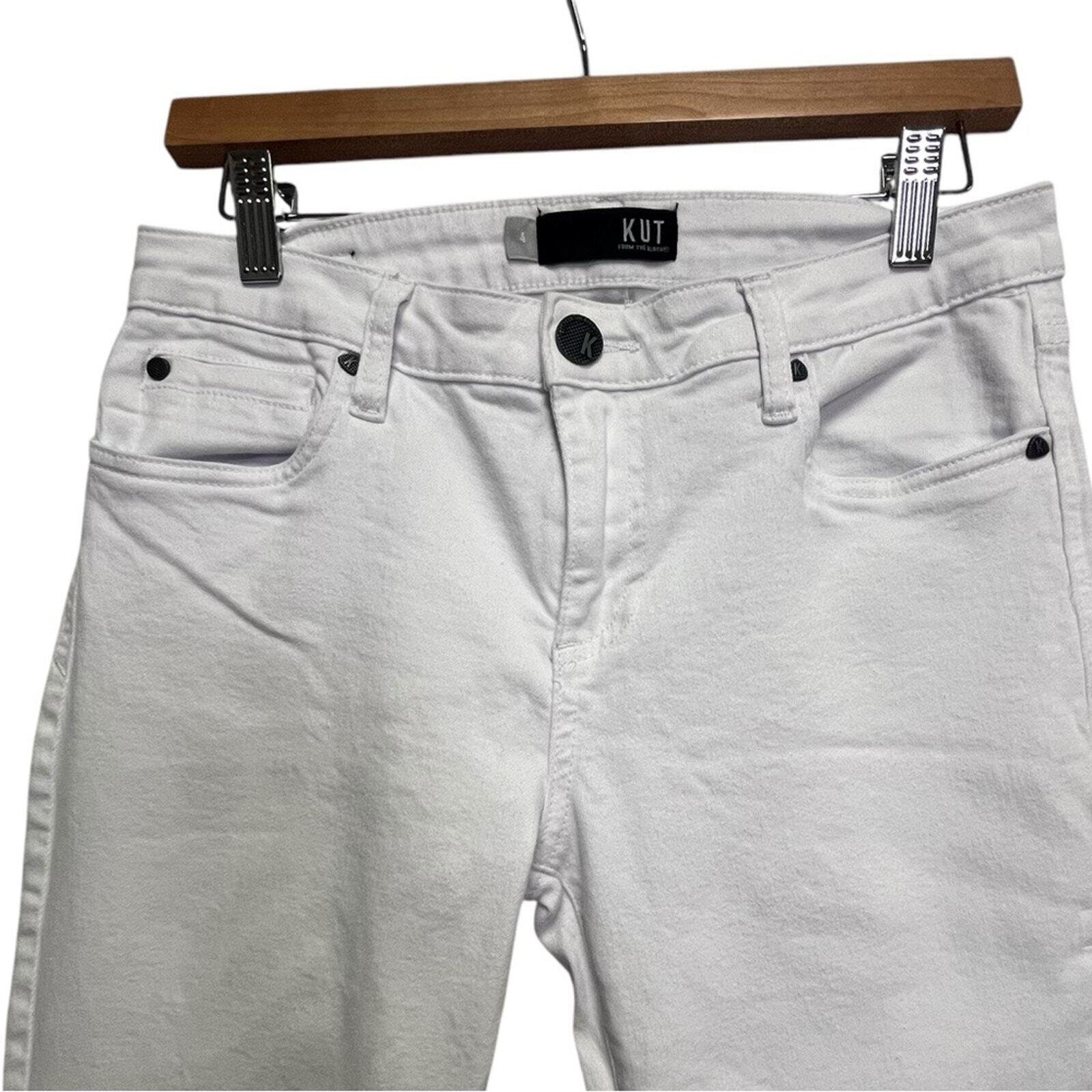 Kut From The Kloth Womens Size 4 White Skinny Jeans