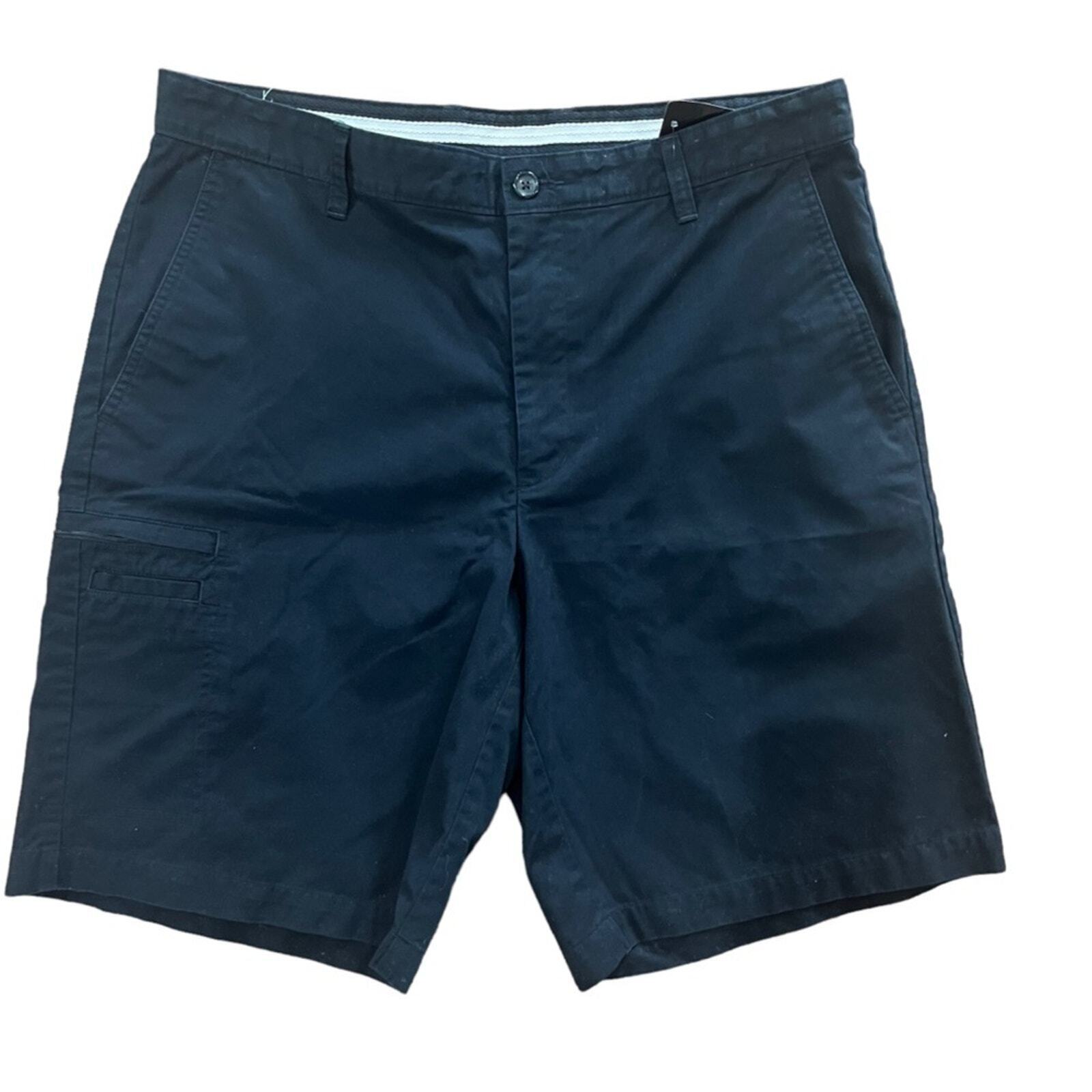 Greg Norman Mens Size 36 Navy Five Iron Flat Front Shorts 