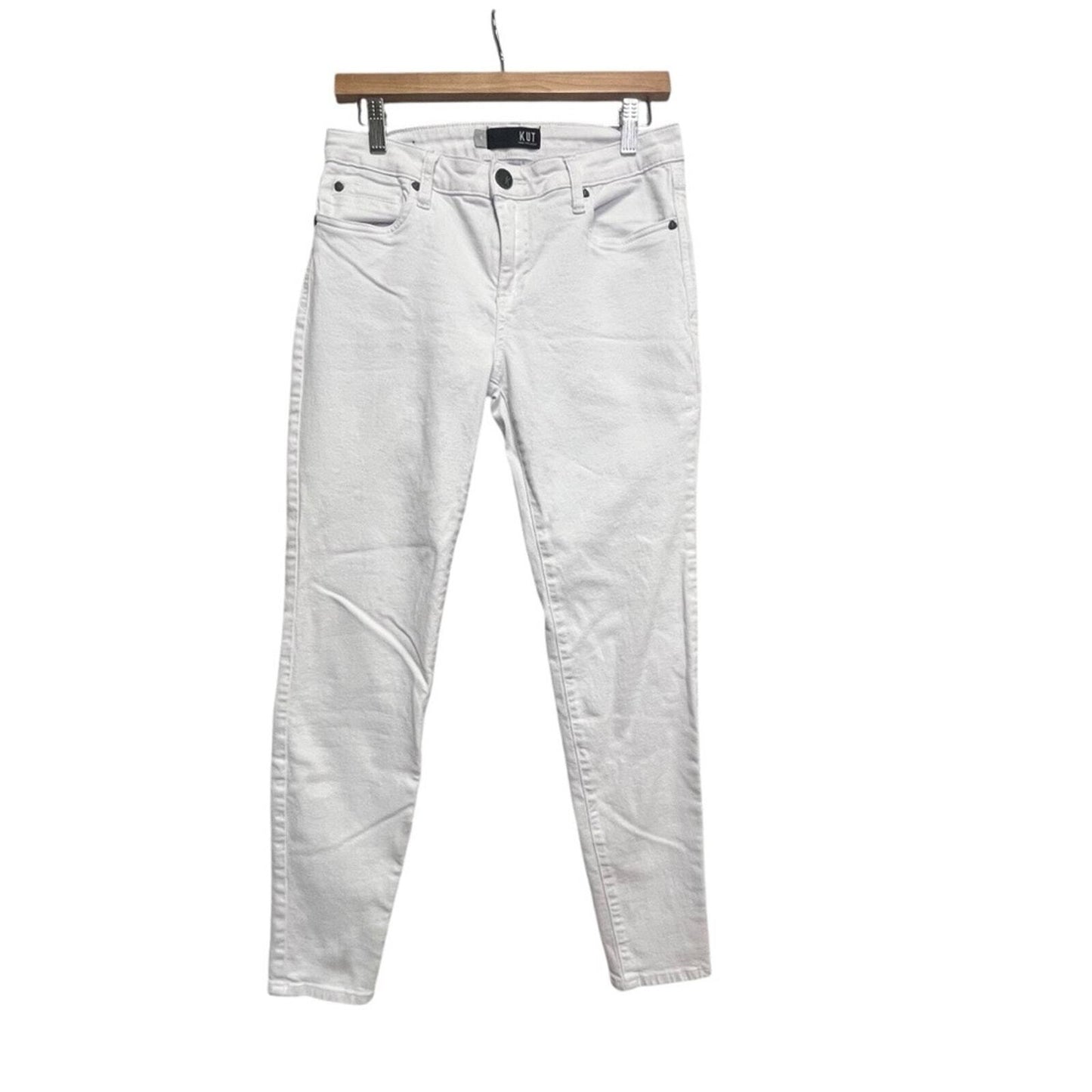 Kut From The Kloth Womens Size 4 White Skinny Jeans
