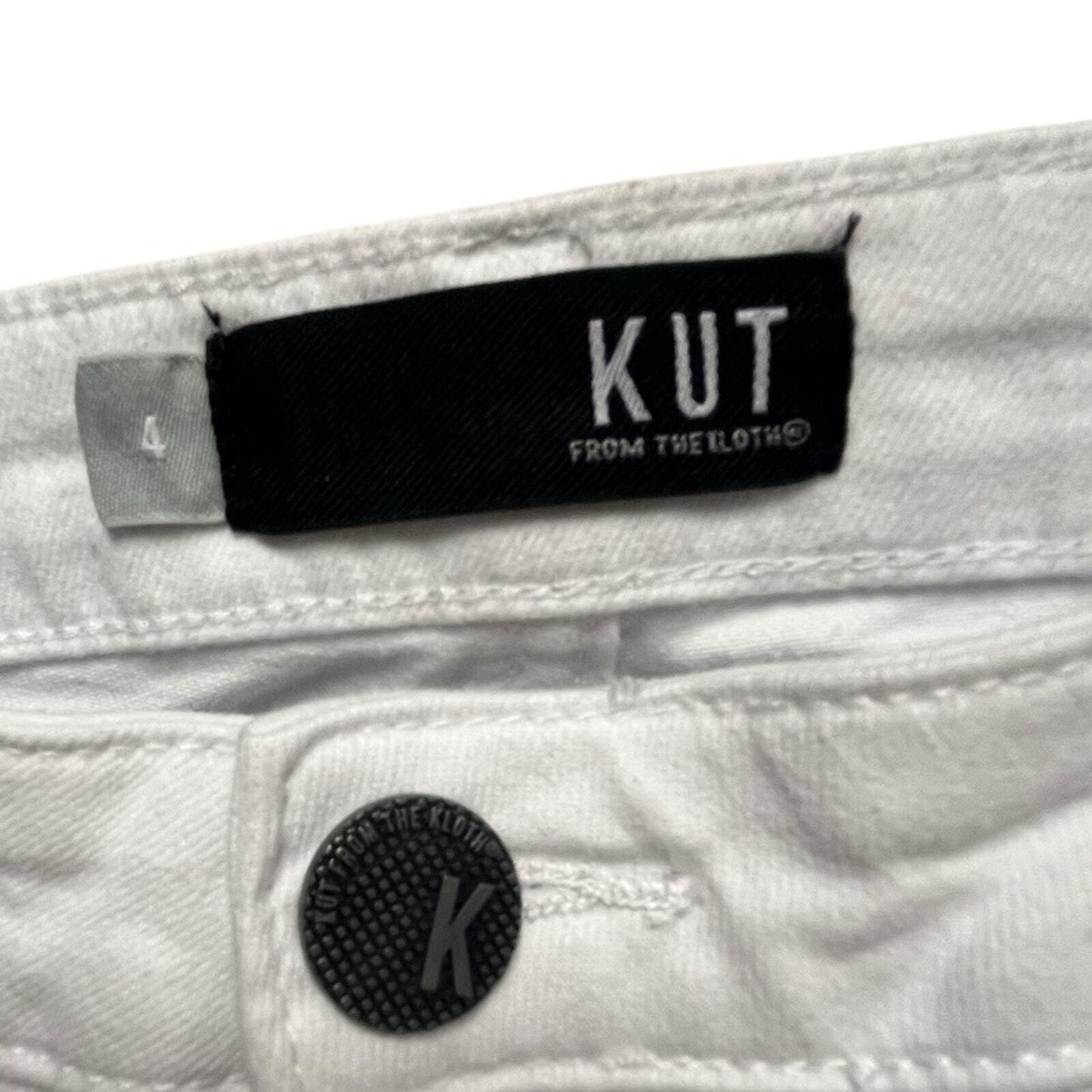 Kut From The Kloth Womens Size 4 White Skinny Jeans