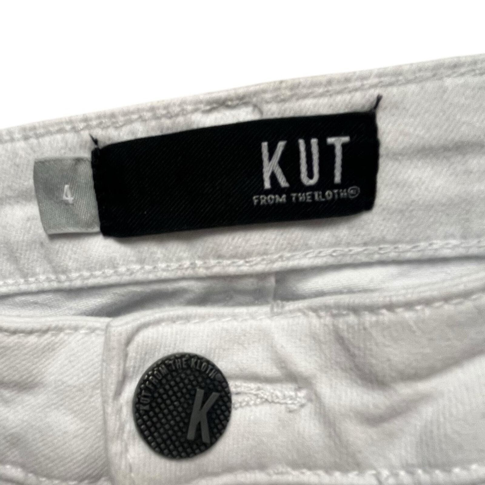 Kut From The Kloth Womens Size 4 White Skinny Jeans