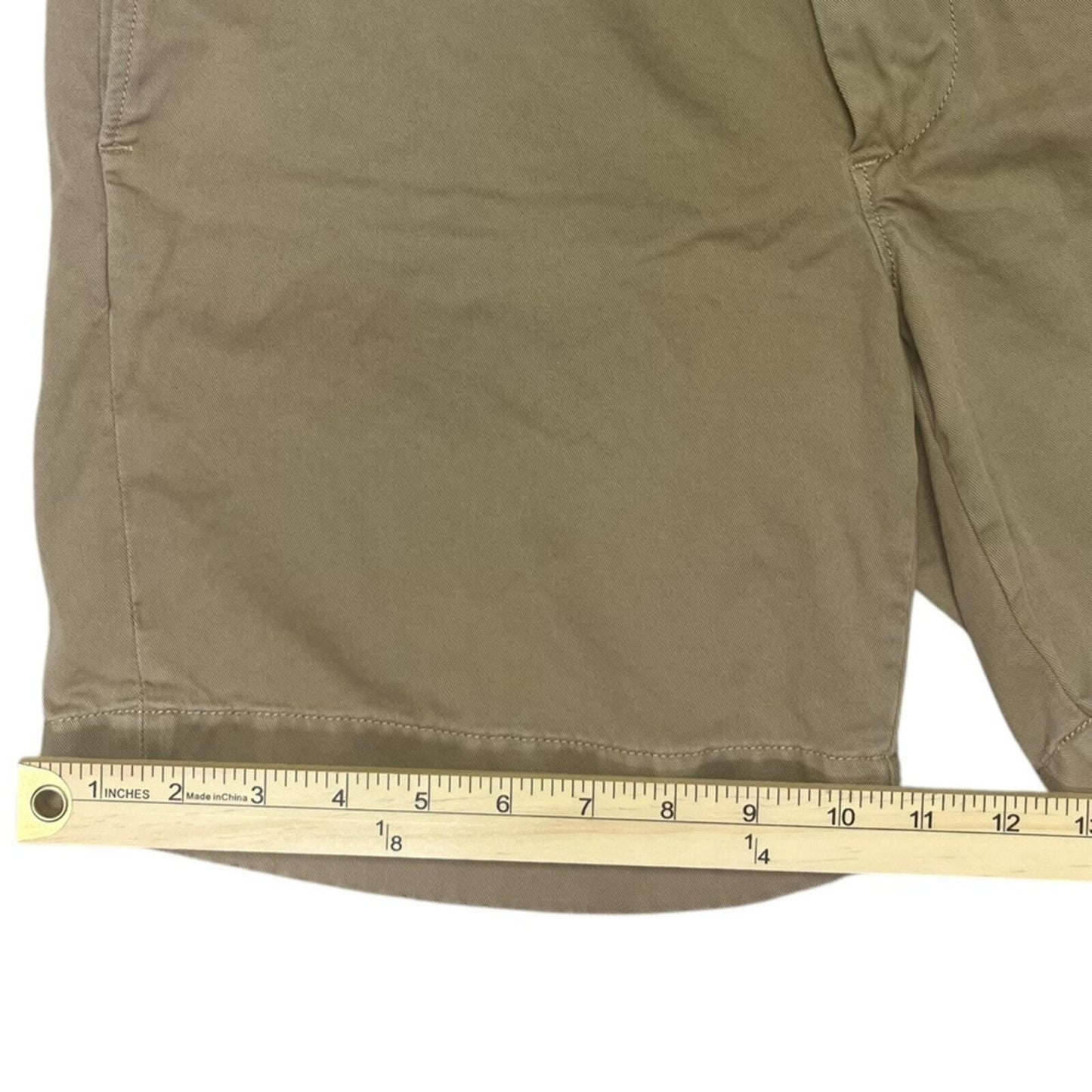 J. Crew Mens Size 32 Stanton Khaki Flat Front Shorts