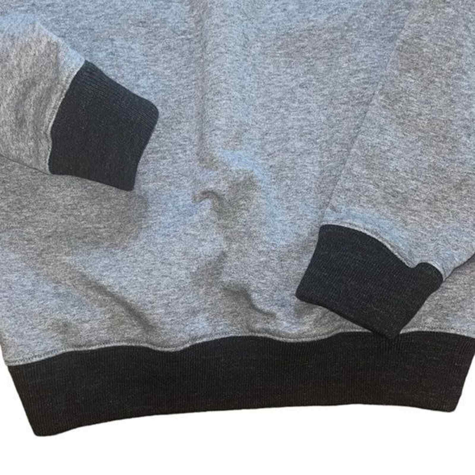 H&M Comfy Gray & Black Pullover with Collard Neck Size Medium