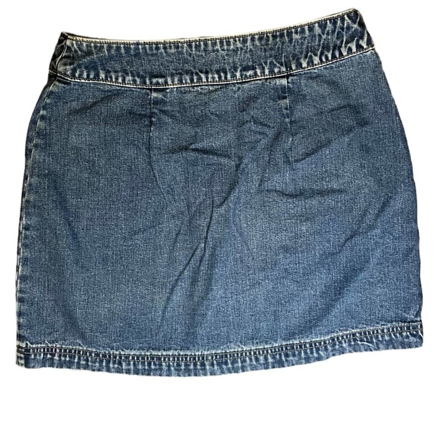 GAP Womens Size 8 Mini Denim Front Button Up Mini Skirt
