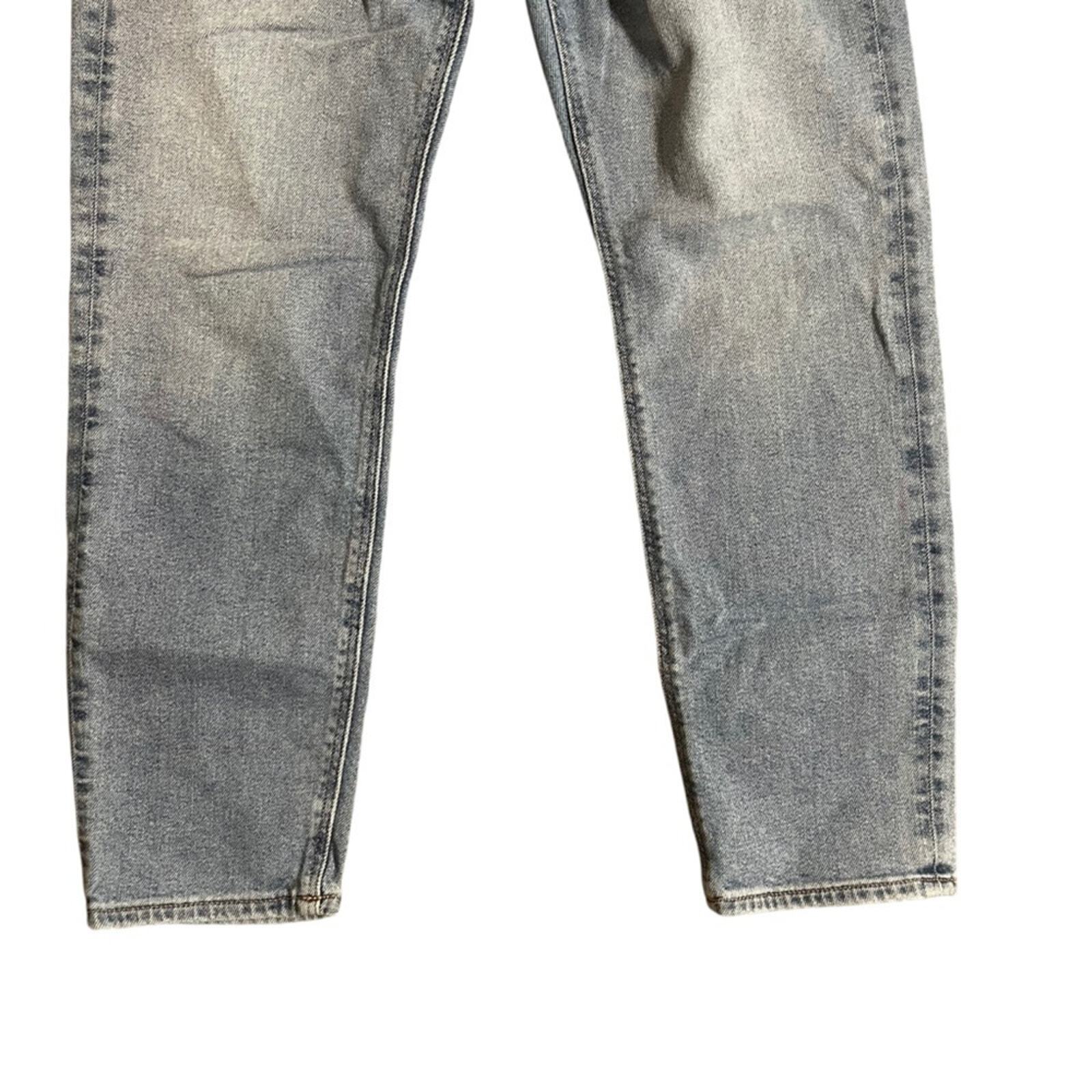 American Eagle Womens Mom Jeans Size 6 Regular Stretch Light Wash Denim 