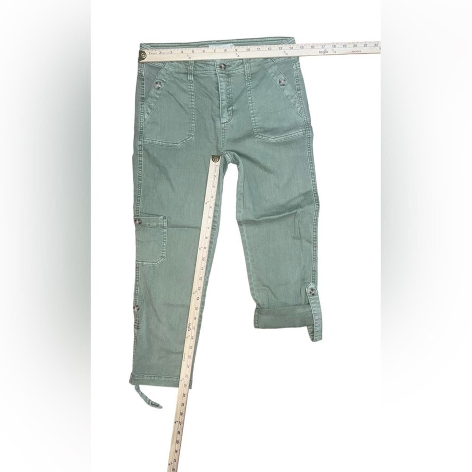 TGLA Green Cropped Pants Size 27