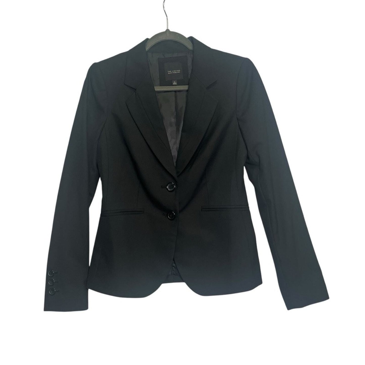 The Limited Black Collection Womens Size 2 Button Long Sleeve Blazer