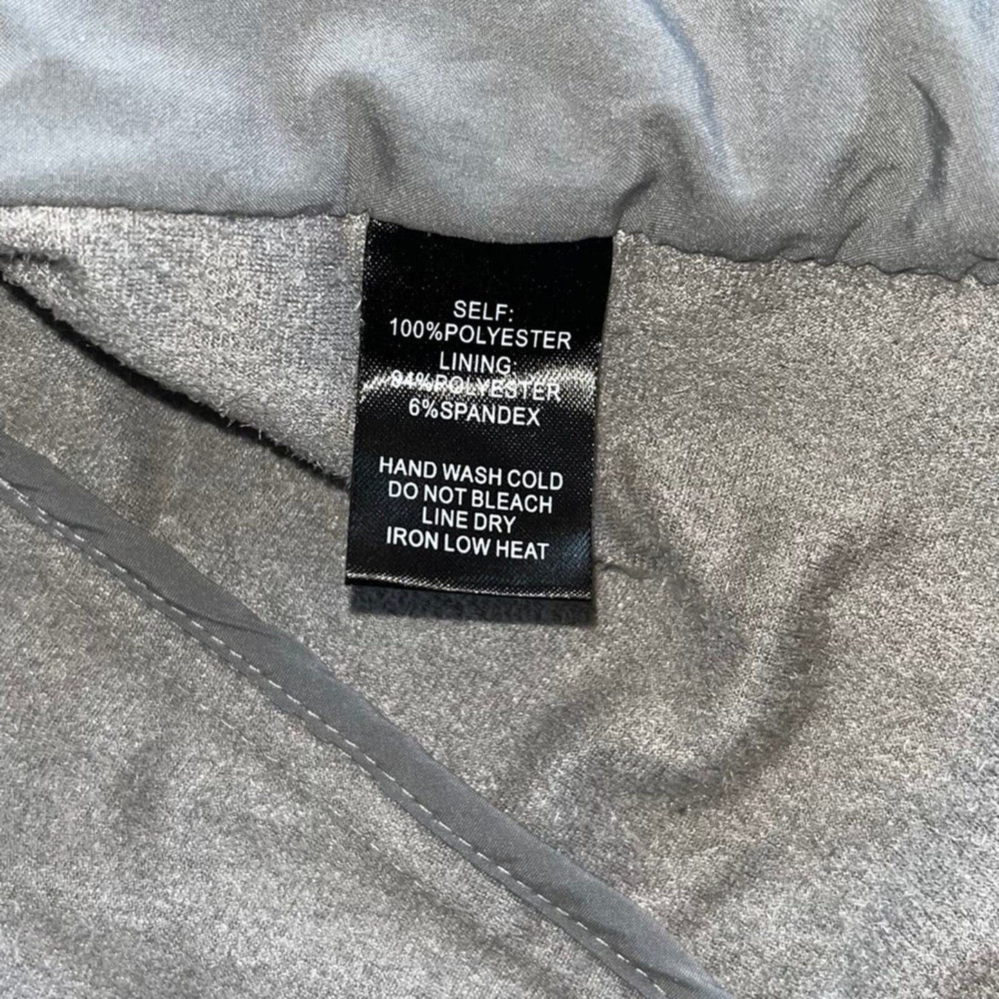 Lulus Womens Large Gray Faux Suede Zip Moto Jacket