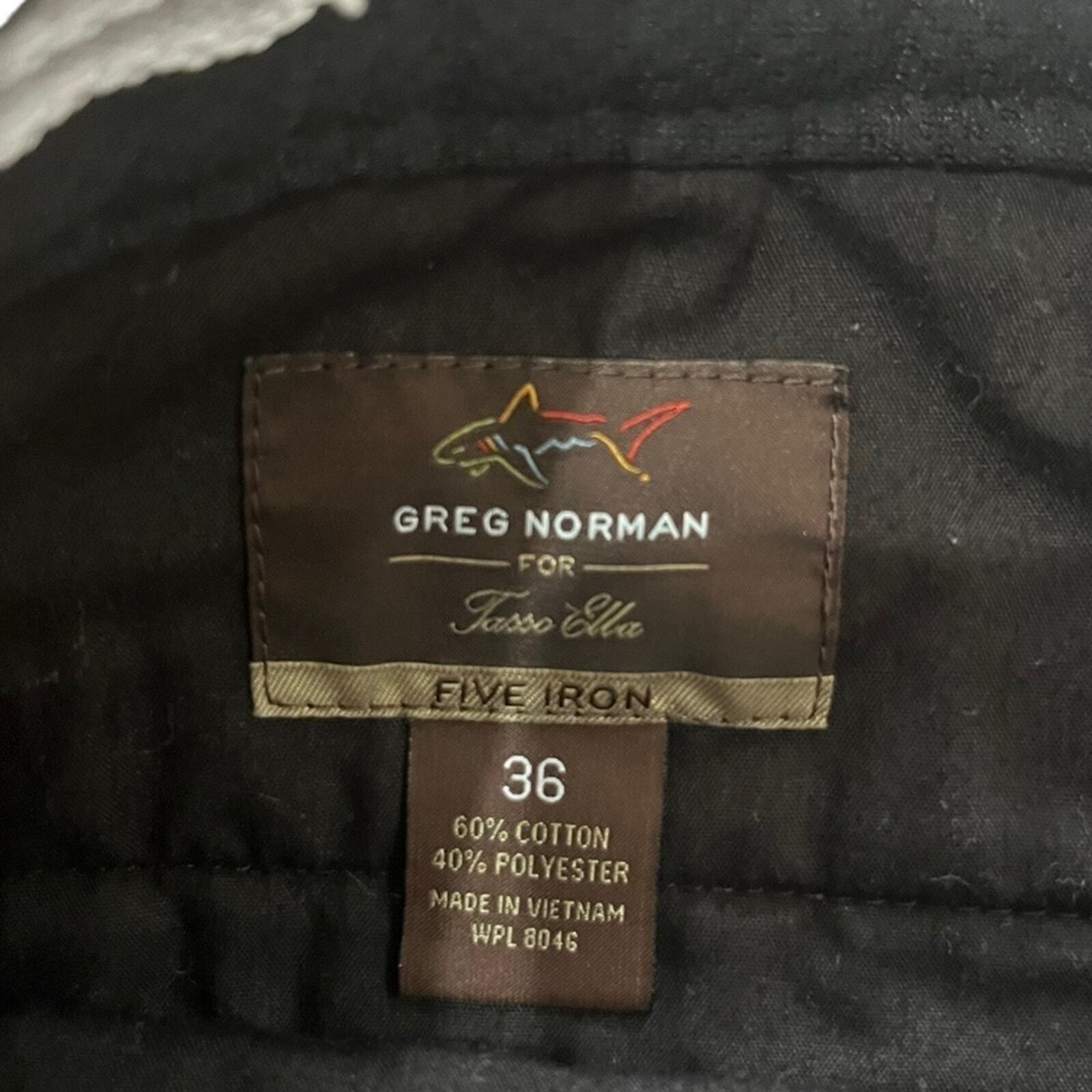 Greg Norman Mens Size 36 Navy Five Iron Flat Front Shorts 