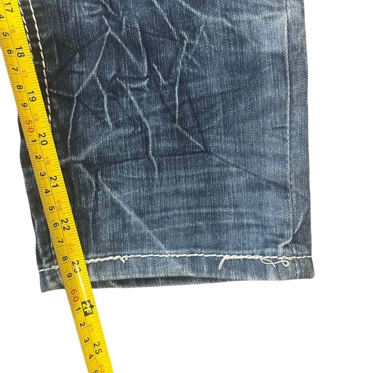 Amethyst Womens 9 Acid Wash Medium Wash Denim Capri Jeans