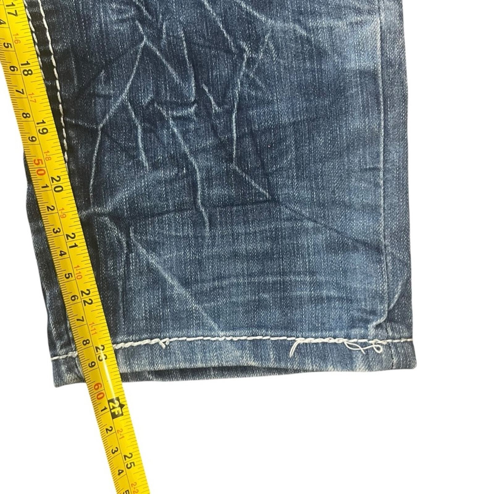 Amethyst Womens 9 Acid Wash Medium Wash Denim Capri Jeans