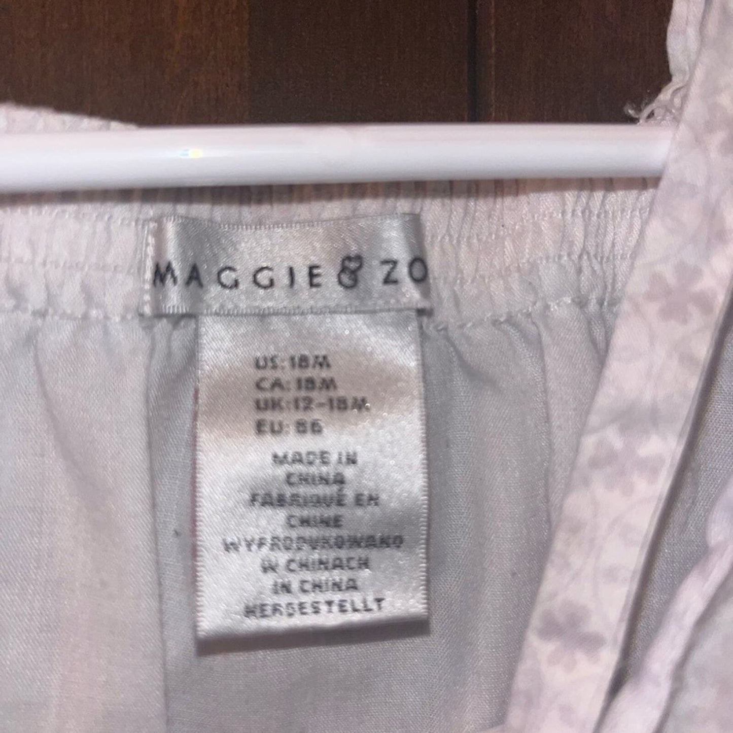 Maggie & Zoe Toddler Girl 18 Months White Sleeveless Summer Dress 