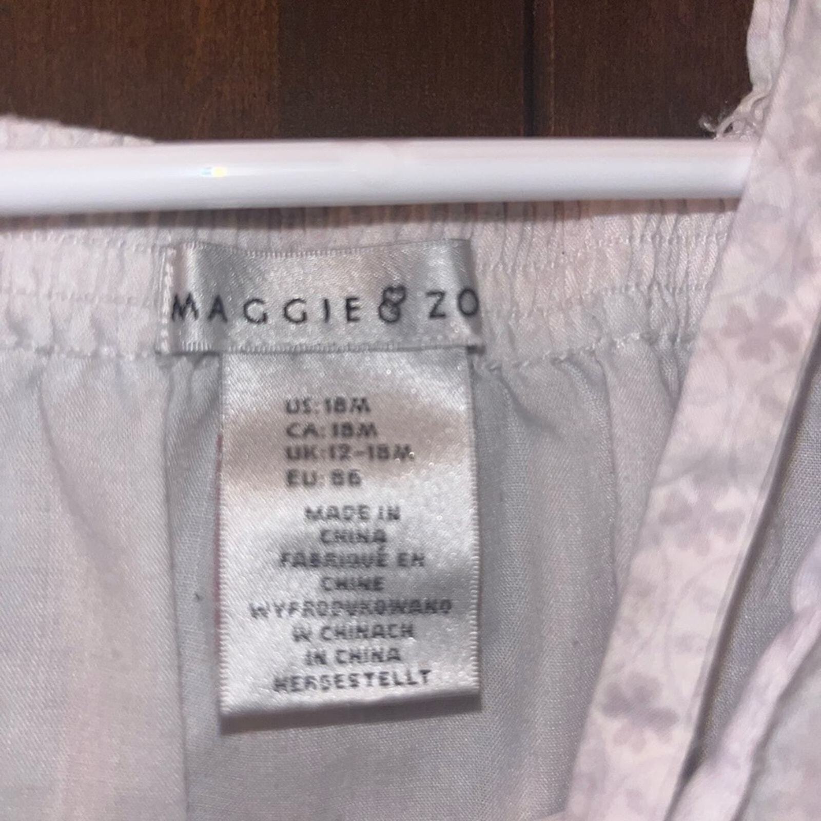 Maggie & Zoe Toddler Girl 18 Months White Sleeveless Summer Dress 