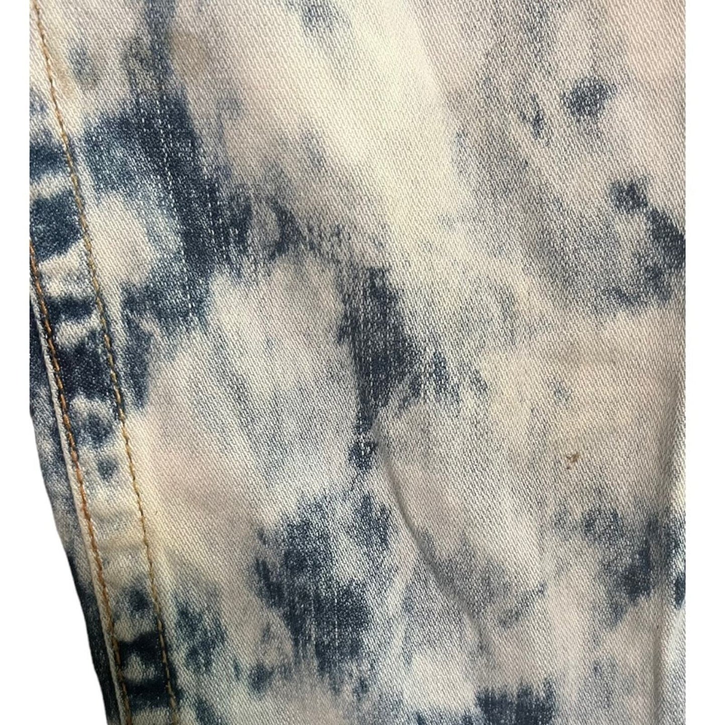 True Religion Mens Size 32 Section Slim Seat Bleached Denim Jeans