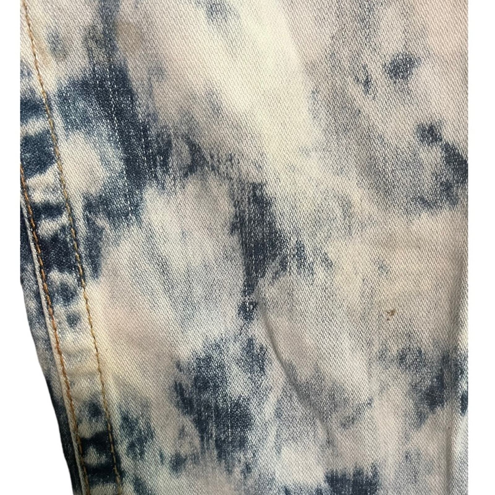 True Religion Mens Size 32 Section Slim Seat Bleached Denim Jeans