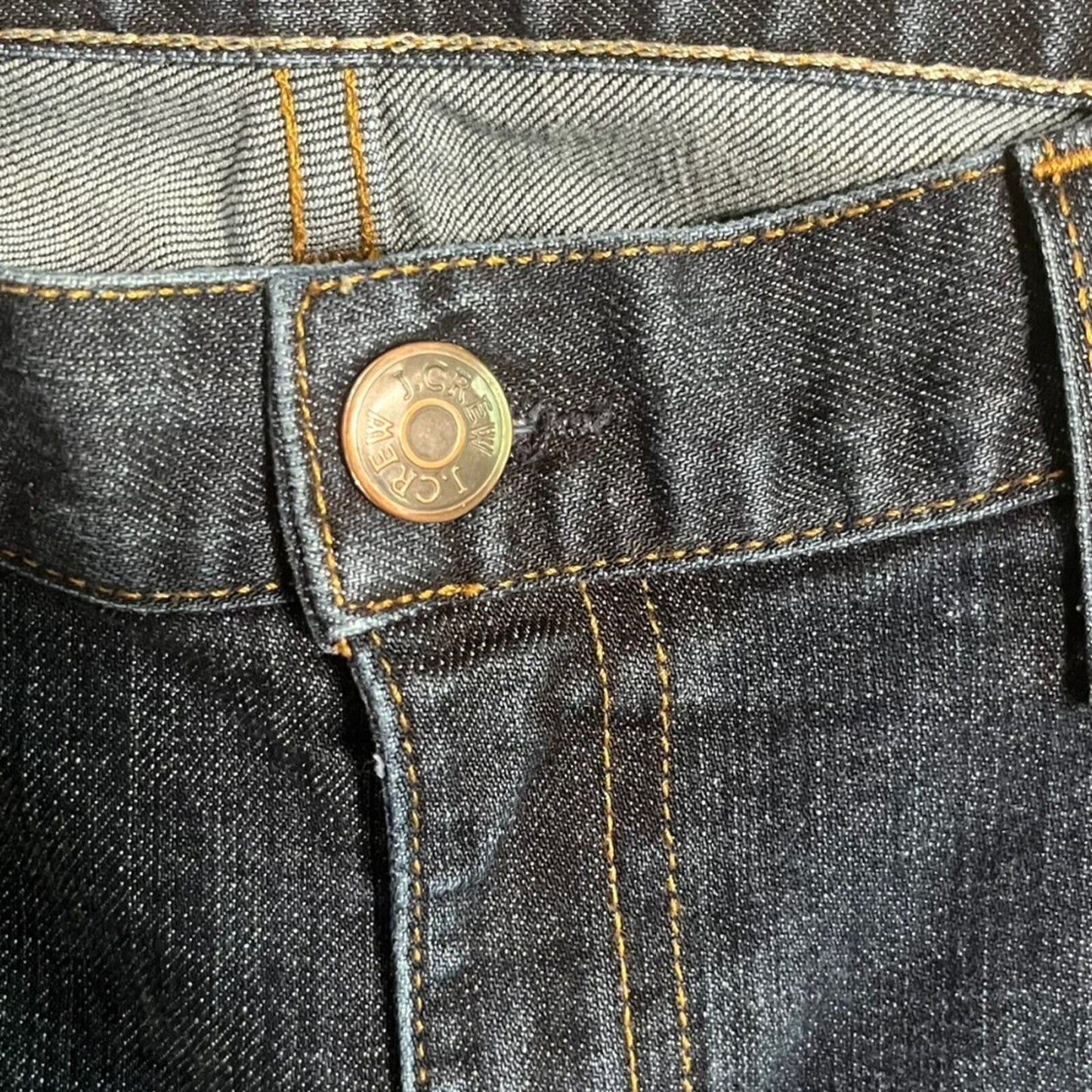 J. Crew Mens Size 33R Bootcut Dark Wash Denim Jeans