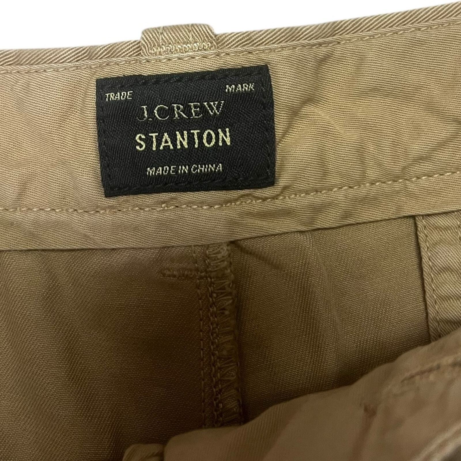 J. Crew Mens Size 32 Stanton Khaki Flat Front Shorts