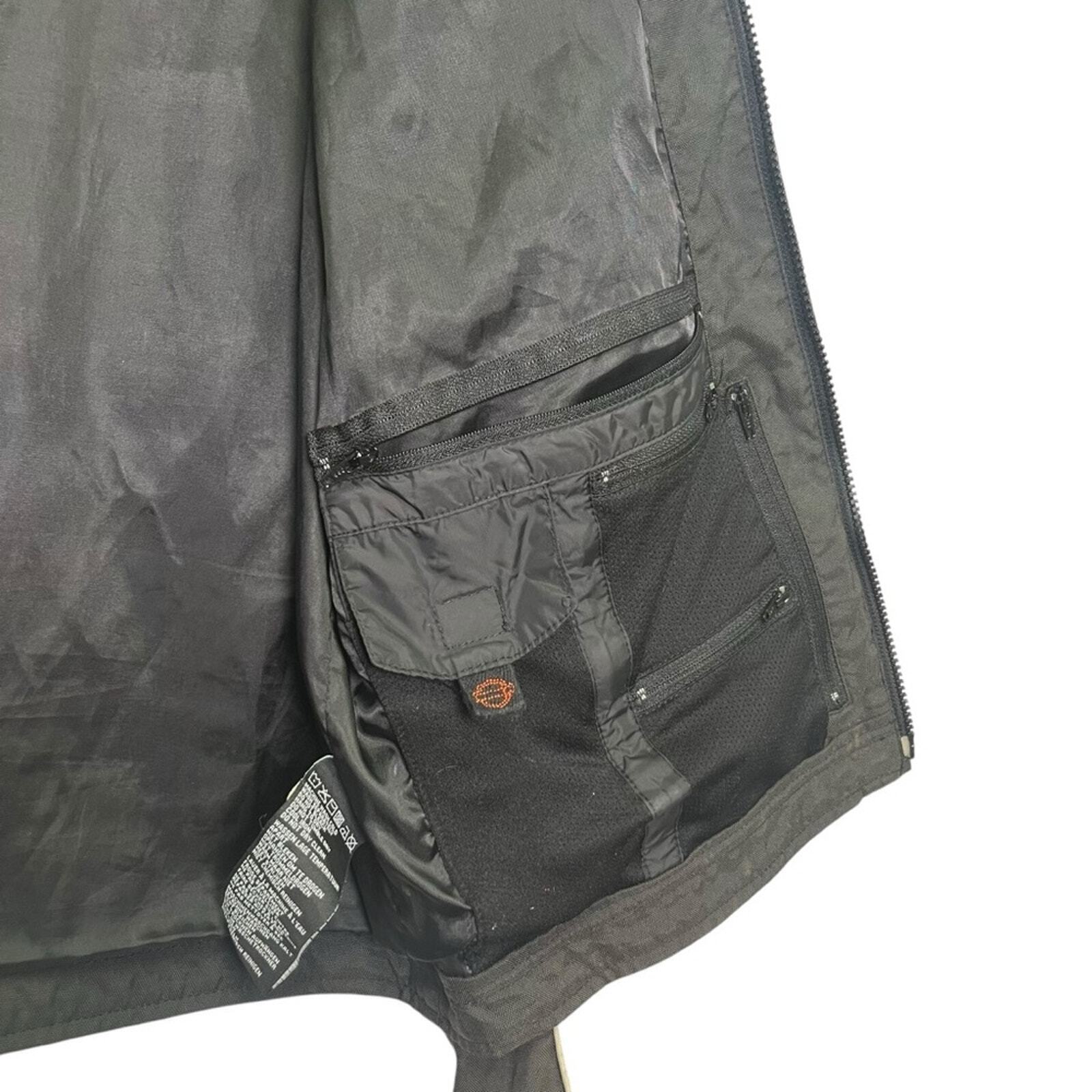 Harley Davidson 2008 Size Medium Orange Black Long Sleeve Lightweight Jacket