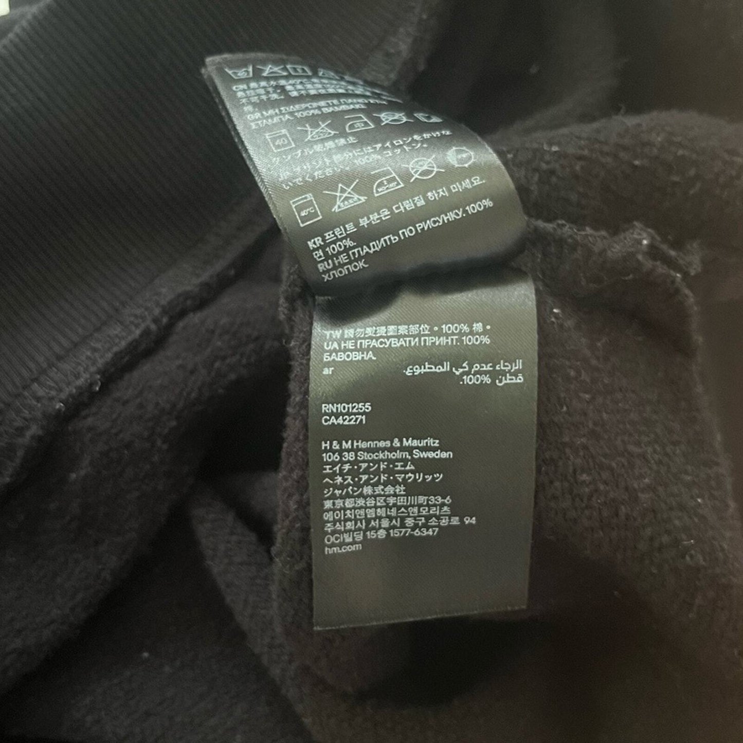 Laugh More Womens Size XL Black Cropped Sweatshirt
