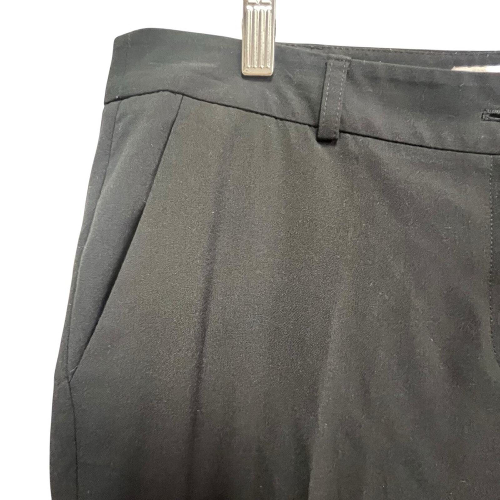 Michael Kors Womens Size 10 Black Casual Pleated Front Pants Slacks