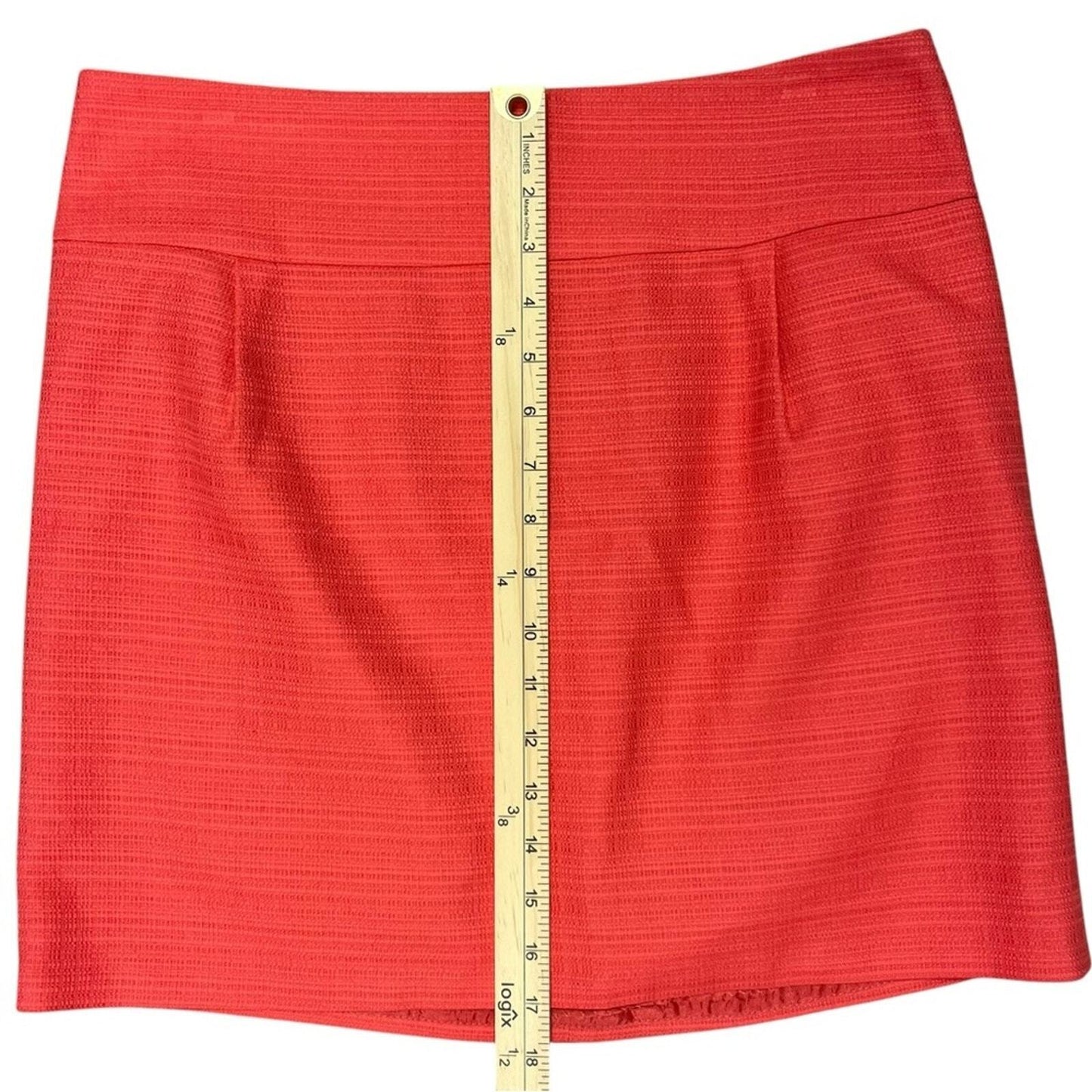 J Crew Womens Coral Mini Skirt Size 8