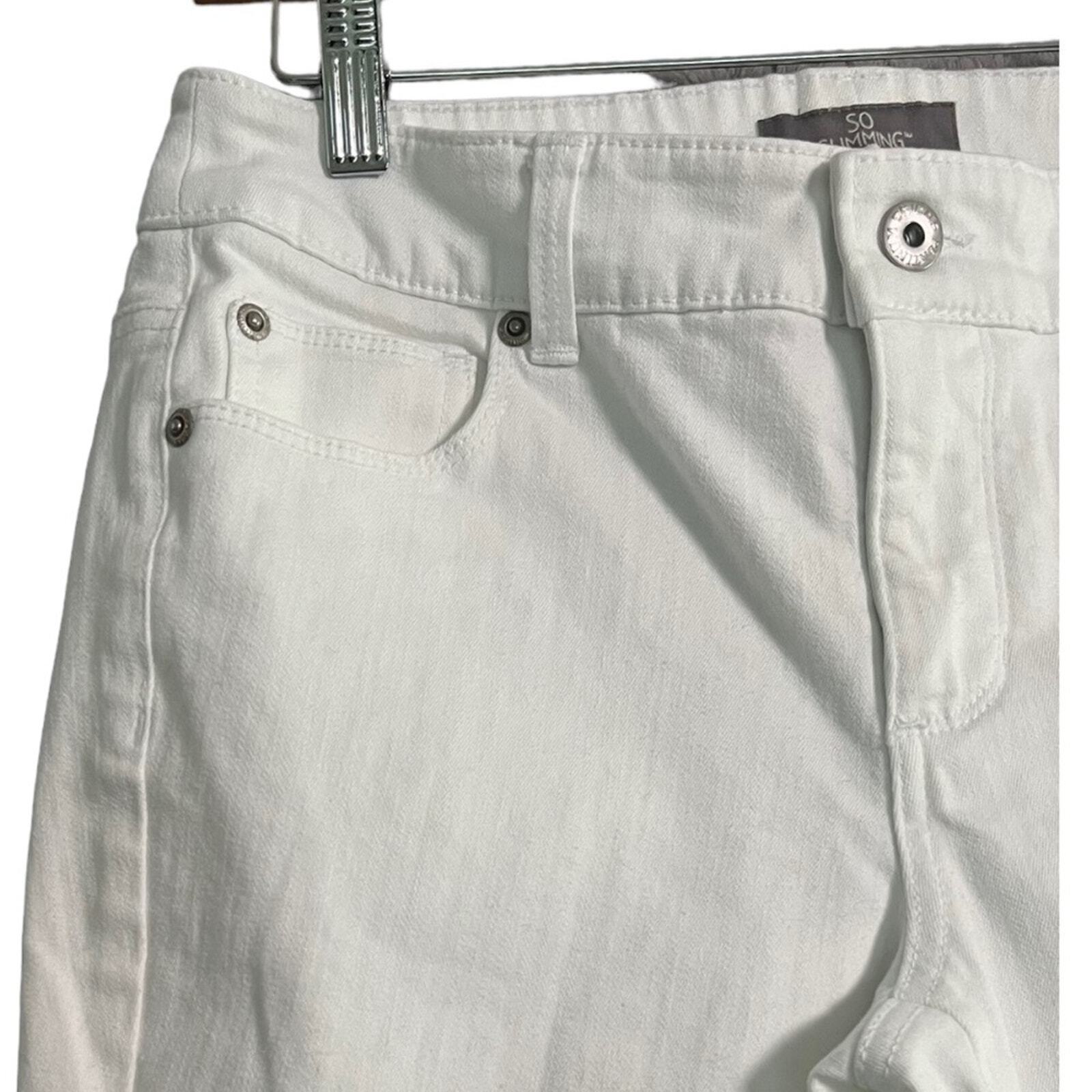 Chico's Womens Jeans Size 0R (S/4) White So Slimming Bootcut 