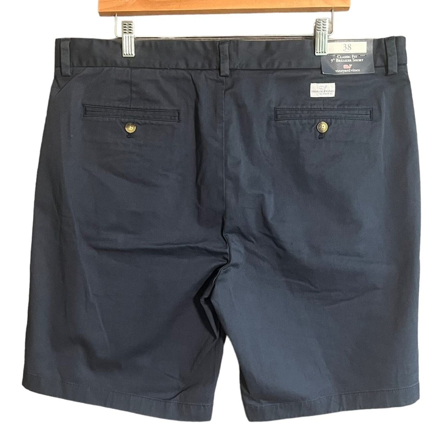 Vineyard Vines Mens 38 Flat Front Navy Classic Fit 9" Breaker Shorts NWT