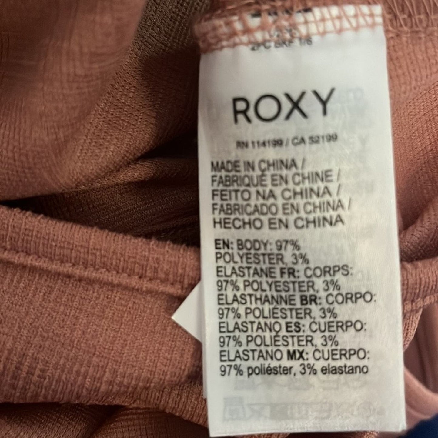 Roxy crop top with partial open bottom back Size XL/14
