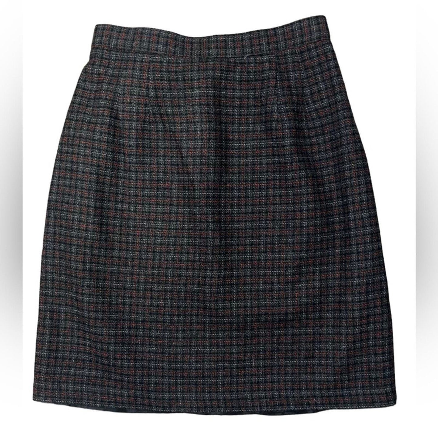 Mini Plaid Womens Size 6 Wool Polyester Red Gray Black Mini Skirt