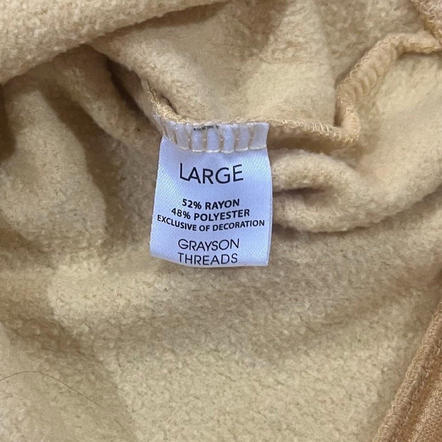 Grayson Threads Womens Size Large Mustard Long Sleeve Good Vibes Sweatshirt