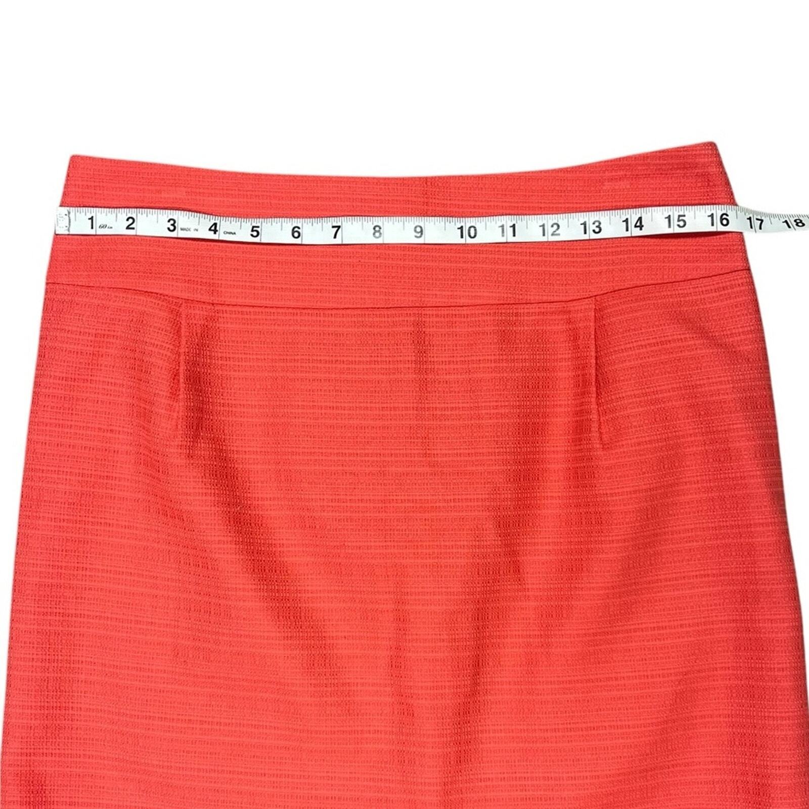 J Crew Womens Coral Mini Skirt Size 8