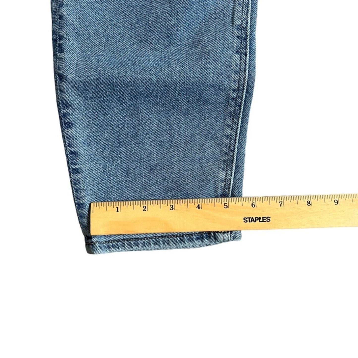 American Eagle Womens Mom Jeans Size 6 Regular Stretch Light Wash Denim 