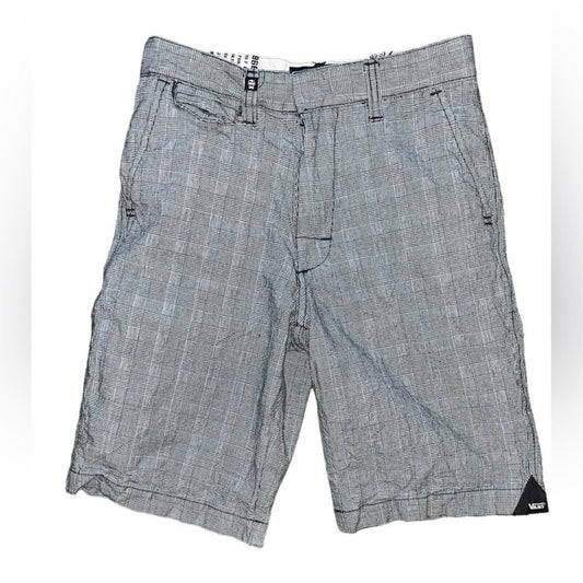 VANS boys black & white board shorts size 12