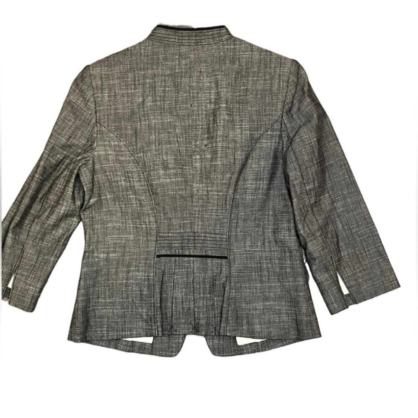 White House Black Market Womens Size 8 Black & Gray Blazer Long Sleeve