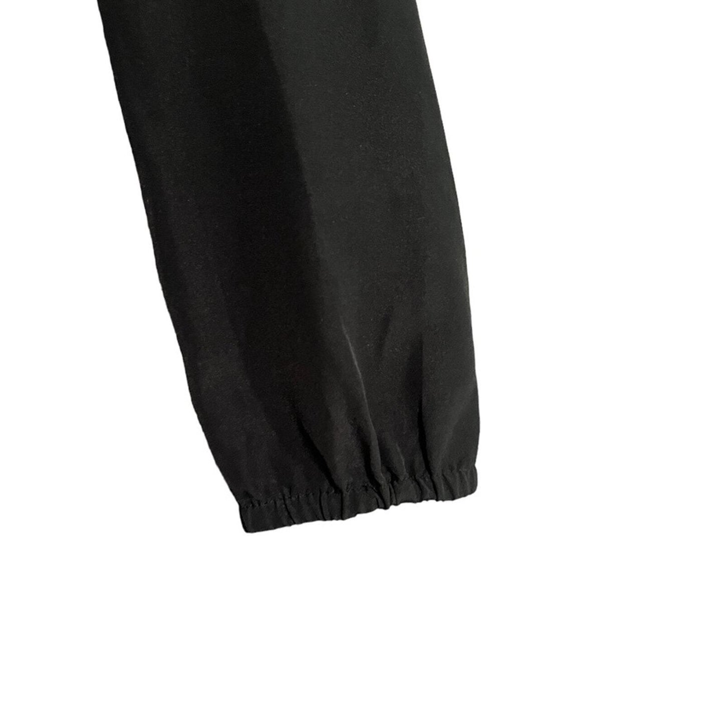Michael Kors Womens Medium Black Long Sleeve Blouson Crossover Top