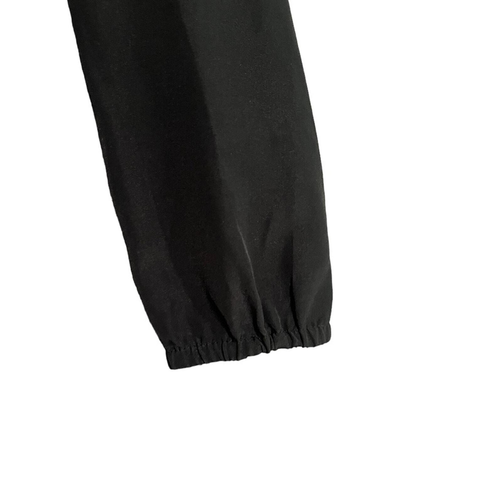 Michael Kors Womens Medium Black Long Sleeve Blouson Crossover Top