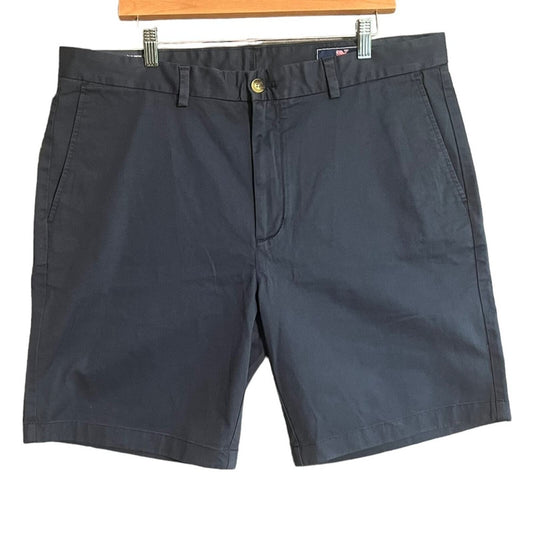Vineyard Vines Mens 38 Flat Front Navy Classic Fit 9" Breaker Shorts NWT