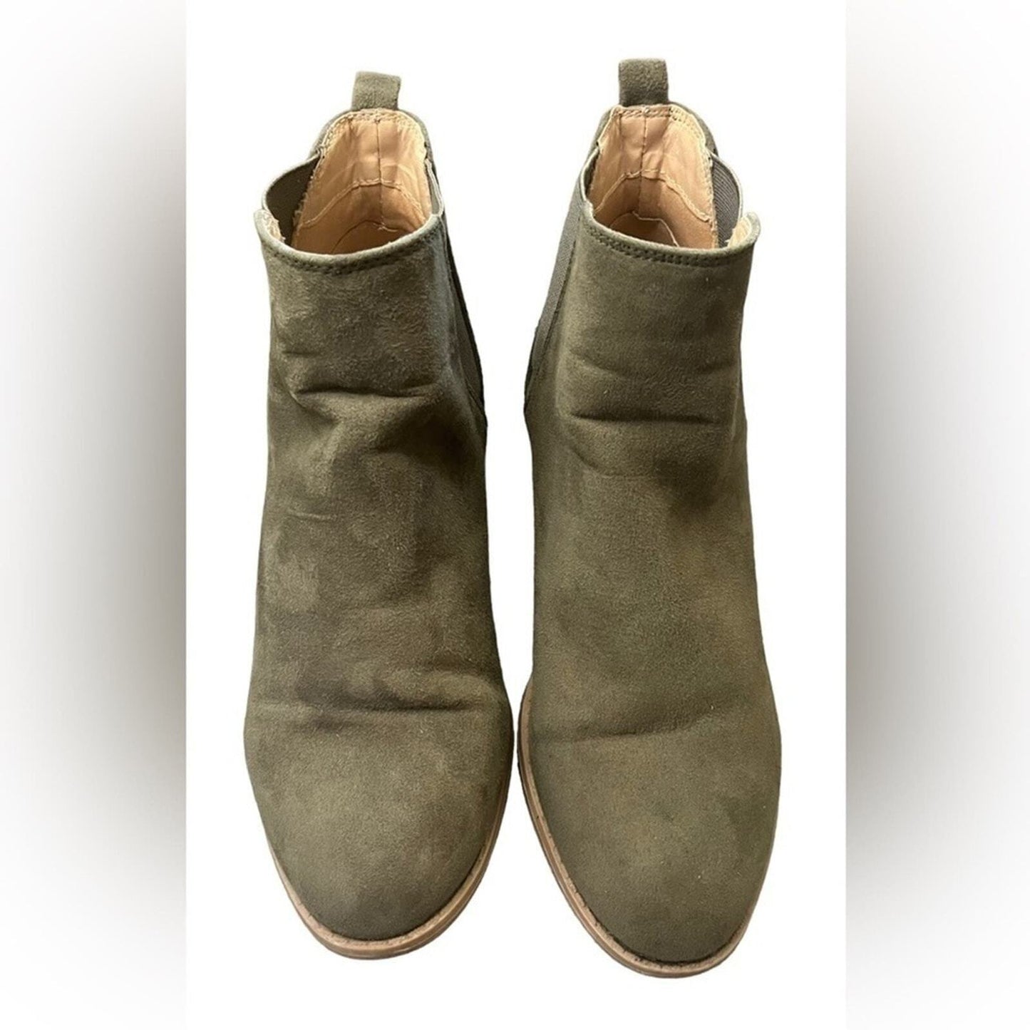 Dorothy Perkins Womens Size 6 Green Suede Ankle Boots 