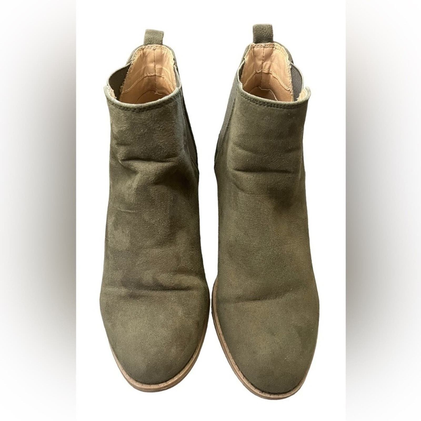 Dorothy Perkins Womens Size 6 Green Suede Ankle Boots 