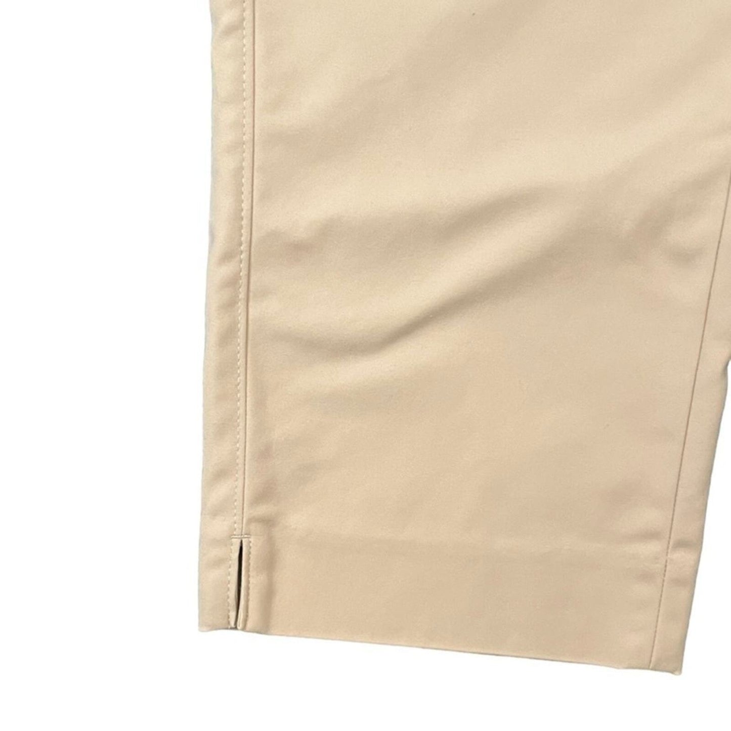 White House Black Market Womens Size 8 Straight Crop Perfect Form Tan Capri’s 