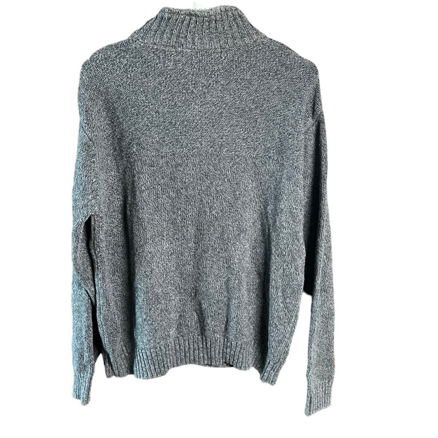 Oscar de la Renta Men's XL Quarter Zip Gray Casual Pullover 
