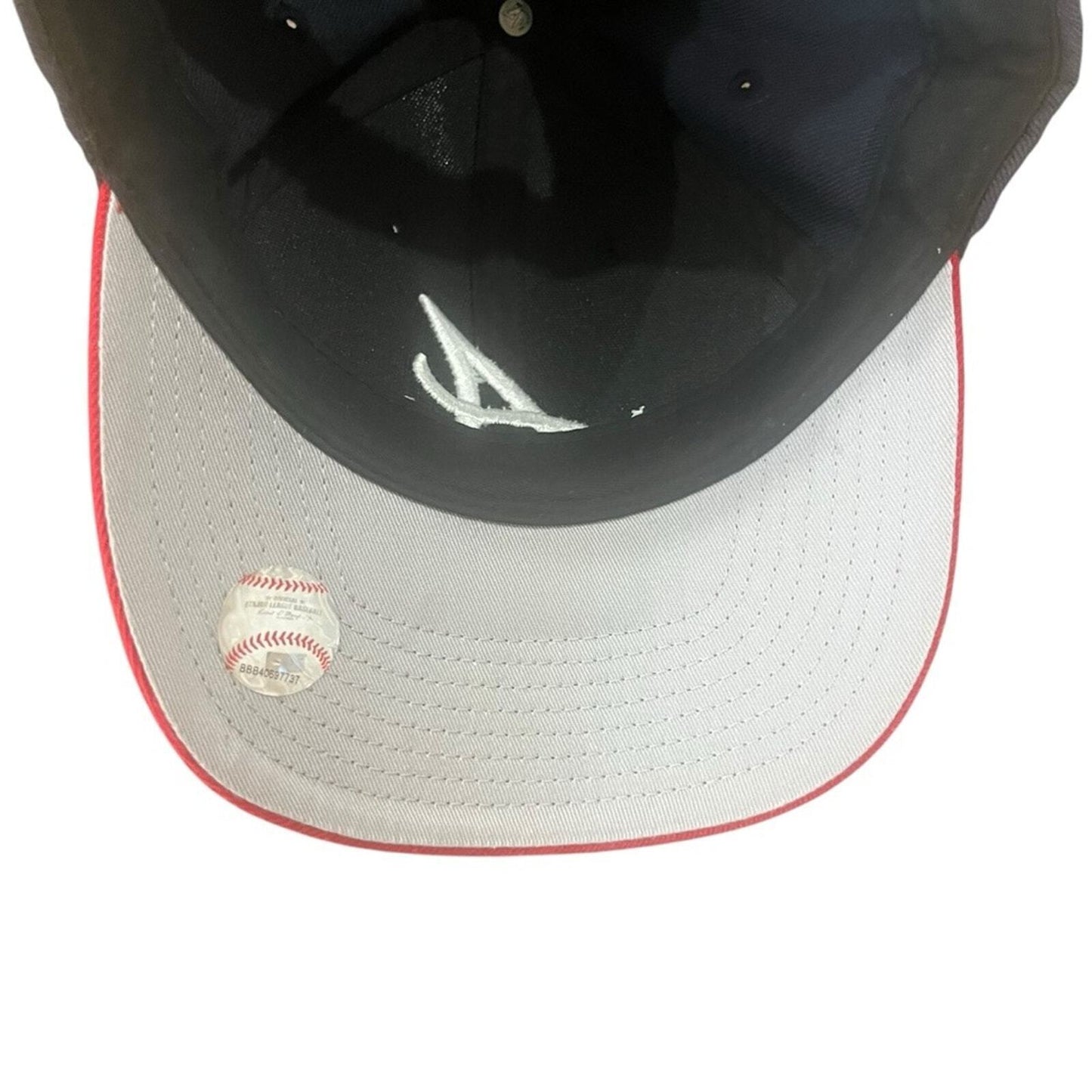 Atlanta Braves 47 Brand MVP NAMB Adjustable Strap Navy Red White Baseball Cap