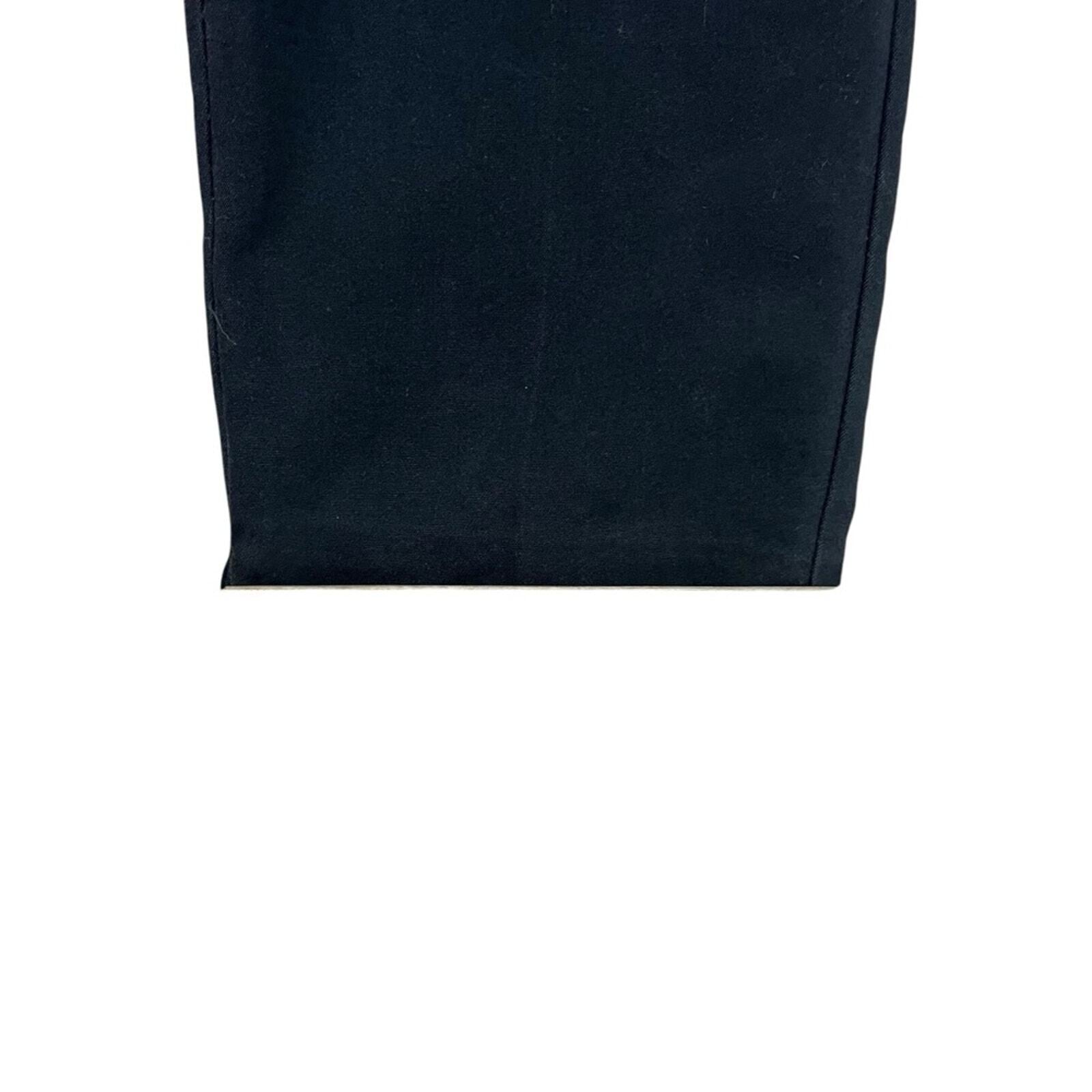 ZARA Womens Size Large Navy Blue Flat Front Ankle Pants Slacks