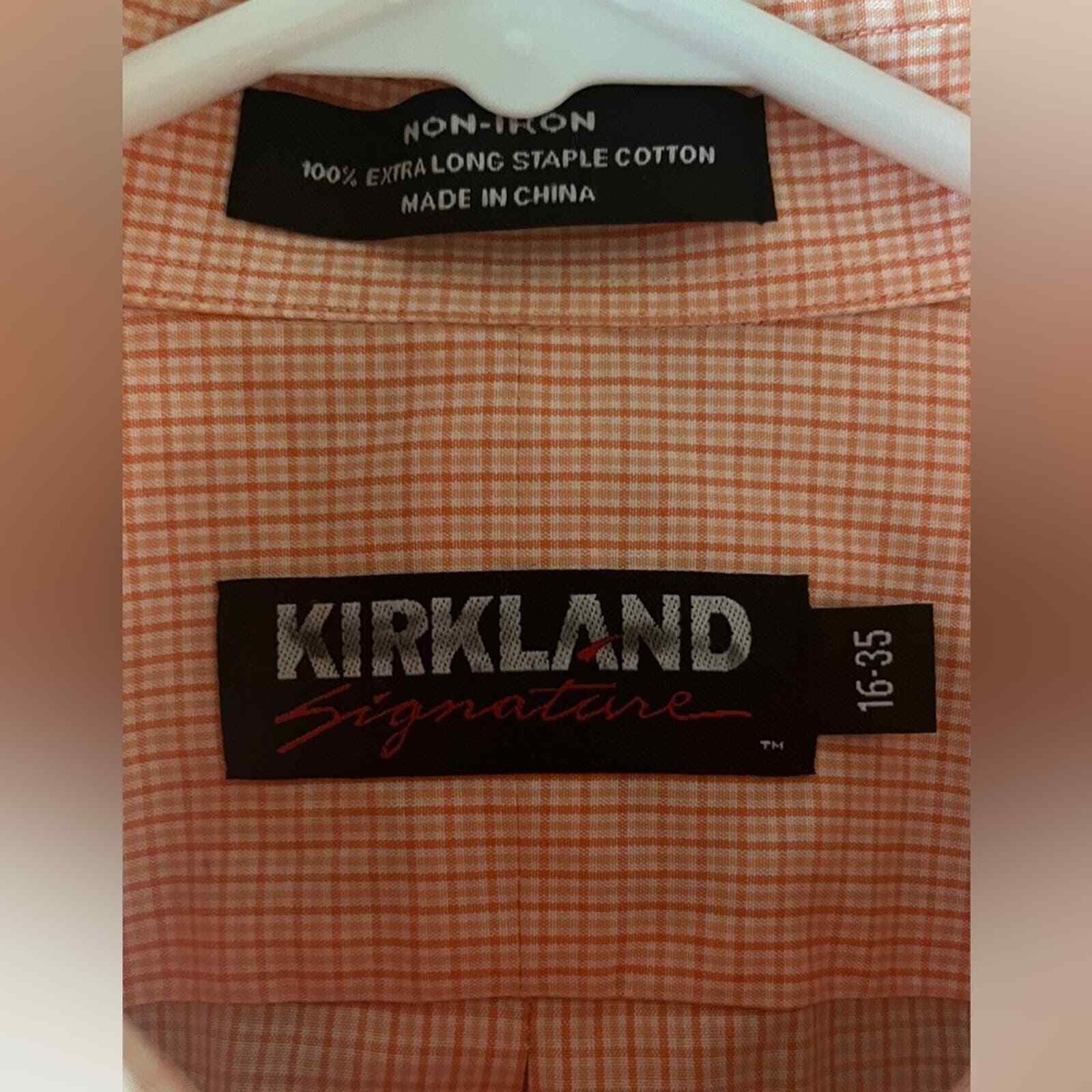Kirkland Signature Long Sleeve Button Down Shirt | Size 16-35