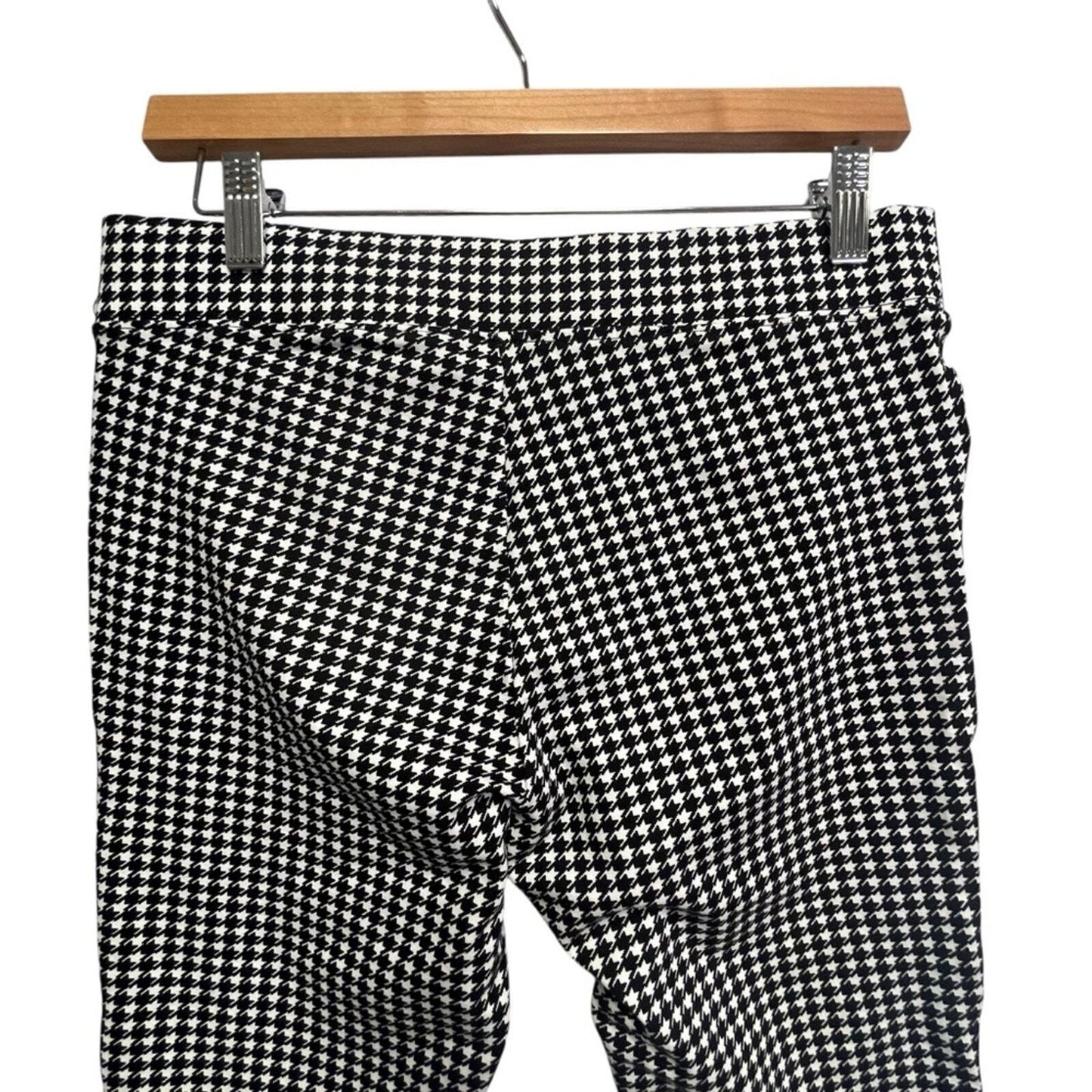 Old Navy Womens Size Medium Black and White Houndstooth Stevie Pants