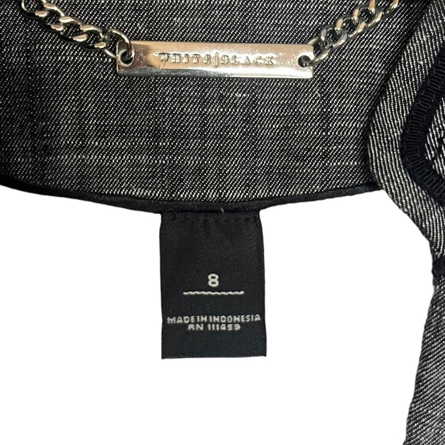 White House Black Market Womens Size 8 Black & Gray Blazer Long Sleeve